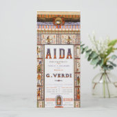  Opera Music, Egyptisch Aida door Verdi (Staand voorkant)