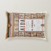  Opera Music, Egyptisch Aida door Verdi Accent Kussen (Achterkant)