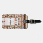  Opera Music, Egyptisch Aida door Verdi Bagagelabel (Voorkant horizontaal)