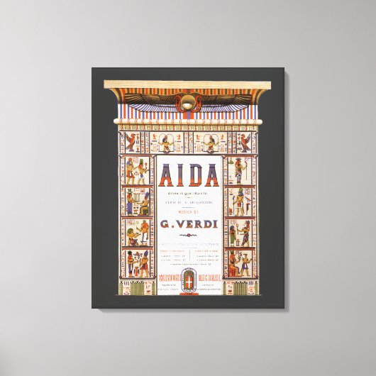  Opera Music, Egyptisch Aida door Verdi Canvas Afdruk (Voorkant)