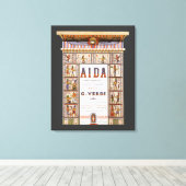  Opera Music, Egyptisch Aida door Verdi Canvas Afdruk (Insitu (Houten vloer))