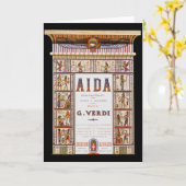 Opera Music, Egyptisch Aida door Verdi Kaart (Gele Bloem)