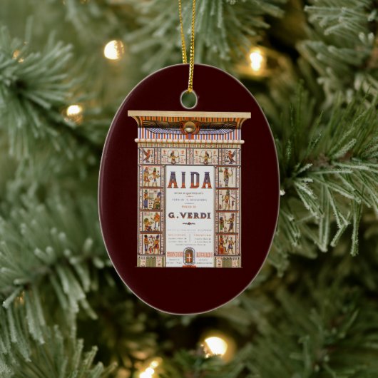  Opera Music, Egyptisch Aida door Verdi Keramisch Ornament (Boom)