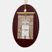  Opera Music, Egyptisch Aida door Verdi Keramisch Ornament (Links)