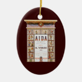  Opera Music, Egyptisch Aida door Verdi Keramisch Ornament (Voorkant)