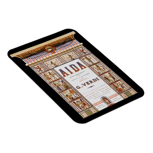  Opera Music, Egyptisch Aida door Verdi Magneet (Rechterzijde)