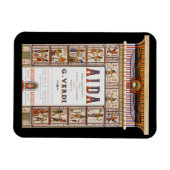  Opera Music, Egyptisch Aida door Verdi Magneet (Horizontaal)