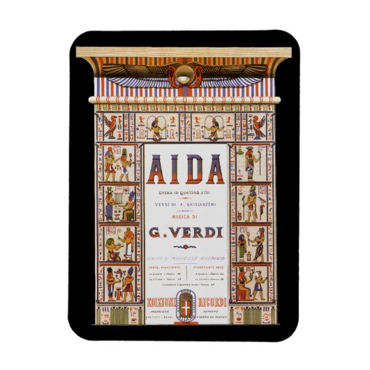  Opera Music, Egyptisch Aida door Verdi Magneet (Verticaal)