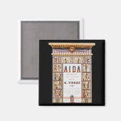  Opera Music, Egyptisch Aida door Verdi Magneet (Voorkant / Achterkant)
