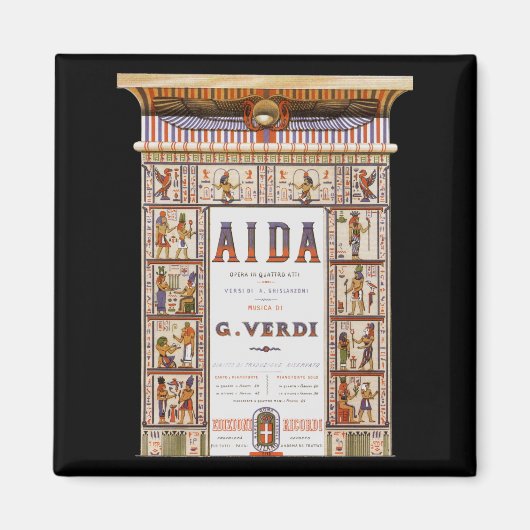  Opera Music, Egyptisch Aida door Verdi Magneet (Voorkant)