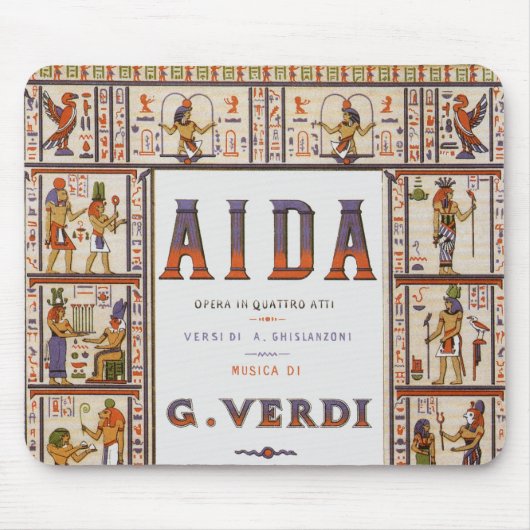  Opera Music, Egyptisch Aida door Verdi Muismat (Voorkant)