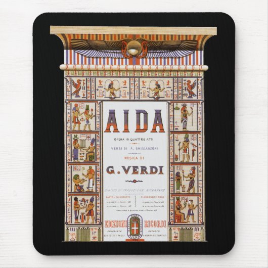  Opera Music, Egyptisch Aida door Verdi Muismat (Voorkant)
