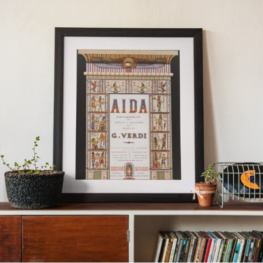  Opera Music, Egyptisch Aida door Verdi Poster