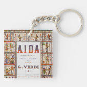 Opera Music, Egyptisch Aida door Verdi Sleutelhanger (Achterkant)