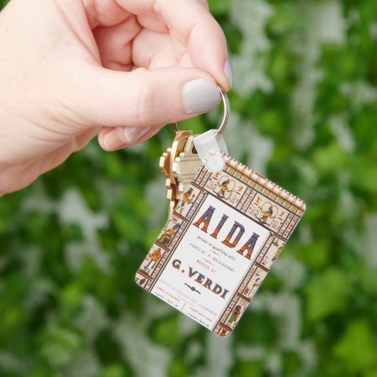  Opera Music, Egyptisch Aida door Verdi Sleutelhanger (Hand)