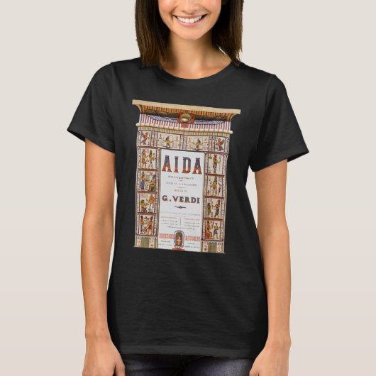  Opera Music, Egyptisch Aida door Verdi T-shirt (Voorkant)