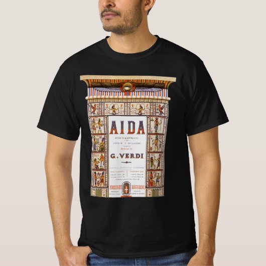  Opera Music, Egyptisch Aida door Verdi T-shirt (Voorkant)