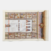  Opera Music, Egyptisch Aida door Verdi Theedoek (Horizontaal)