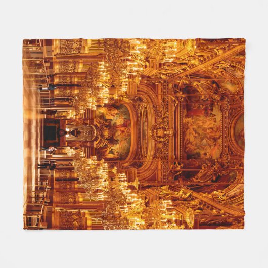 Opera National de Paris Garnier in Frankrijk Fleece Deken (Voorkant (Horizontaal))