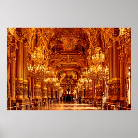 Opera National de Paris Garnier in Frankrijk Poster (Voorkant)