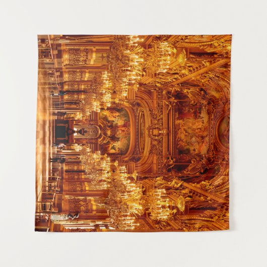 Opera National de Paris Garnier in Frankrijk Wandkleed (Voorkant (horizontaal))