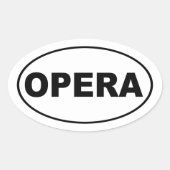 Opera Ovale Sticker (Voorkant)