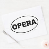 Opera Ovale Sticker (Envelop)