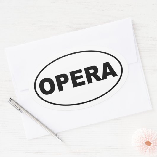 Opera Ovale Sticker (Envelop)