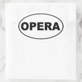 Opera Ovale Sticker (Tas)