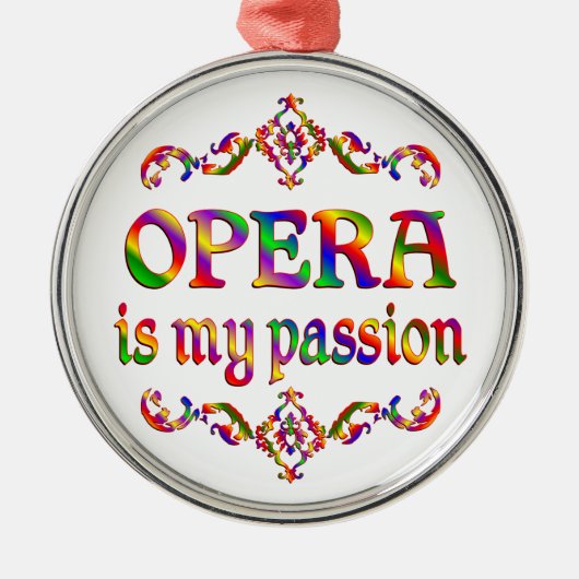 Opera Passion Metalen Ornament (Voorkant)