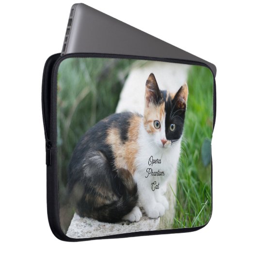 Opera Phantom Cat Electronics Bag Laptop Sleeve (Voorkant Rechts)
