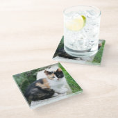 Opera Phantom Cat Glazen Onderzetter (Schuin)