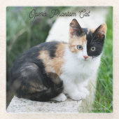 Opera Phantom Cat Glazen Onderzetter (Voorkant)