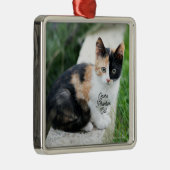 Opera Phantom Cat Metalen Ornament (Rechts)