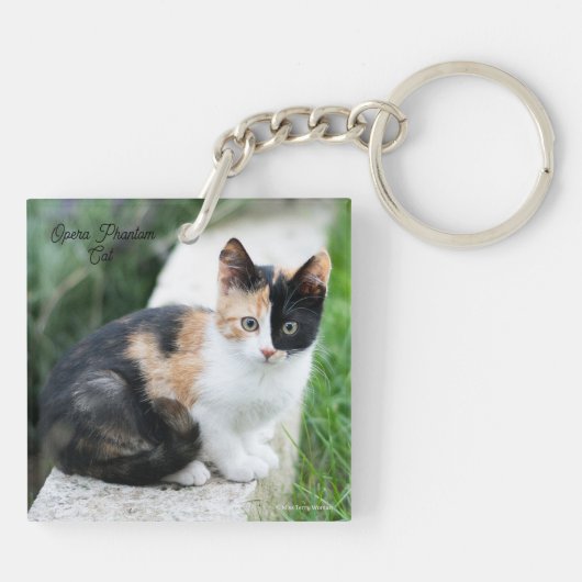 Opera Phantom Cat Sleutelhanger (Achterkant)