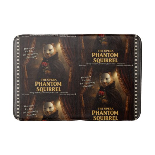 Opera Phantom Eekhoorn Parodie Badmat (Voorkant)
