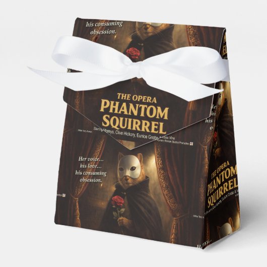 Opera Phantom Eekhoorn Parodie Bedankdoosjes (Voorkant Zijde)