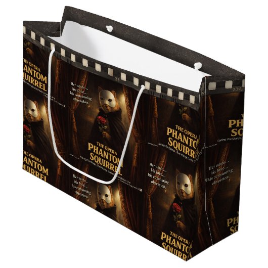 Opera Phantom Eekhoorn Parodie Groot Cadeauzakje (Voorkant Gekanteld)