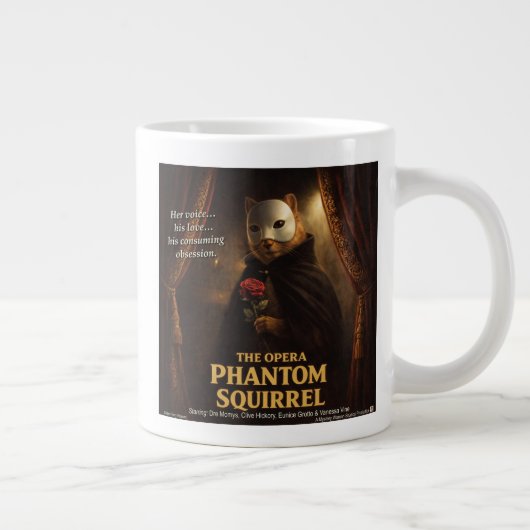 Opera Phantom Eekhoorn Parodie Grote Koffiekop (Rechts)