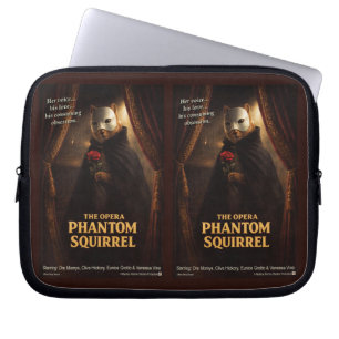 Opera Phantom Eekhoorn Parodie Laptop Sleeve