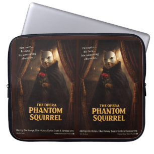 Opera Phantom Eekhoorn Parodie Laptop Sleeve