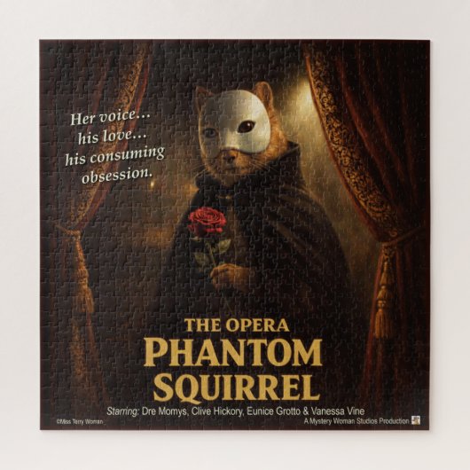 Opera Phantom Eekhoorn Parodie Legpuzzel (Verticaal)