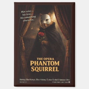 Opera Phantom Eekhoorn Parodie Magneet
