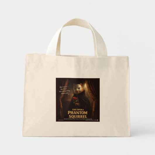 Opera Phantom Eekhoorn Parodie Mini Tote Bag (Voorkant)