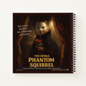 Opera Phantom Eekhoorn Parodie Notitieboek (Achterkant)
