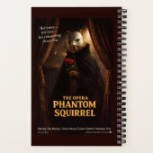 Opera Phantom Eekhoorn Parodie Notitieboek (Achterkant)