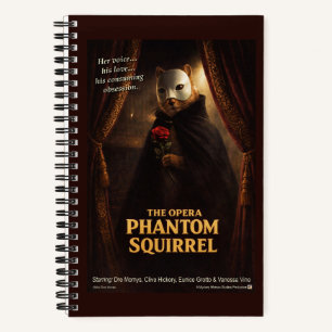 Opera Phantom Eekhoorn Parodie Notitieboek