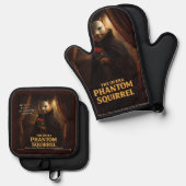 Opera Phantom Eekhoorn Parodie Ovenwant & Pannenlap Set (Voorkant / Achterkant)