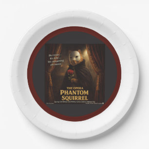 Opera Phantom Eekhoorn Parodie Papieren Bordje