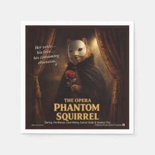 Opera Phantom Eekhoorn Parodie Servet